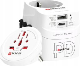 Skross Adapter podróżny PRO Light USB AC45PD