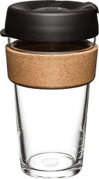  KeepCup Mug with a lid KeepCup Brew Cork Black, 454 ml