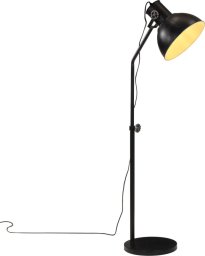  vidaXL Lampa stojąca, 25 W, czarna, 30x30x90-150 cm, E27