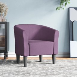 vidaXL vidaXL Fotel klubowy, fioletowy, obity tkaniną