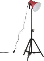  vidaXL Lampa stojąca, 25 W, postarzany czerwony, 35x35x65/95 cm, E27