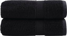 vidaXL vidaXL Ręczniczki premium SOLUND, 2 szt., czarne, 30x50 cm, 600 g/cm