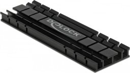 Delock Radiator płaski 70mm dla modułu M.2 czarny