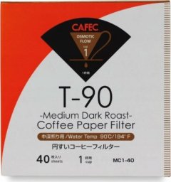  Orion CAFEC Filtry papierowe MEDIUM Roast pojemność 1 filiżanka kolor biały sztuk 40