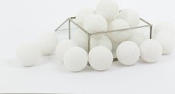 Cotton Love Zestaw lampek Cotton Balls All White - 50 Lampek