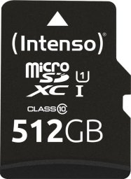 Karta Intenso Intenso microSD 512GB UHS-I Perf CL10| Performance Klasa 10