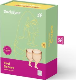 Satisfyer Feel Secure Menstrual Cup Set Orange