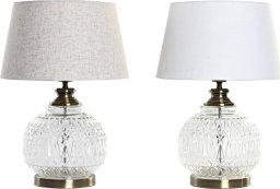  Bigbuy Home Lampa stołowa Home ESPRIT Biały Beżowy Metal Szkło 38 x 38 x 54 cm (2 Sztuk)