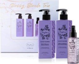 Inoar Plaukų priežiūros priemonių rinkinys Glossy Blonde Trio, SAFGBTBOX