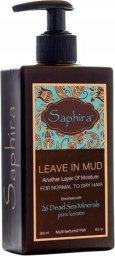 Health and Beauty Saphira Leave In Mud nenuplaunamas kondicionierius plaukams su Negyvosios jūros mineralais, 250 ml