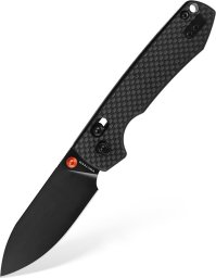 Fox Nóż składany Vosteed Raccoon CB Crossbar Lock Black Nitro-V Carbon Fiber A0530