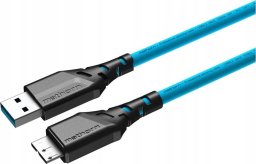 Kabel USB Ednet Kabel fotograficzny Mathorn MTC-520 5m 10Gbps USB A - MicroB ArcticBlue