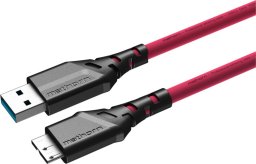 Kabel USB Ednet Kabel fotograficzny Mathorn MTC-220M 2m 10Gbps USB A - MicroB Magenta