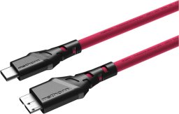 Kabel USB Ednet Kabel fotograficzny Mathorn MTC-230M 2m 10Gbps USB C - MicroB Magenta