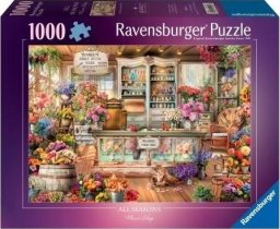  Heye Puzzle 1000 Kot w kwiaciarni