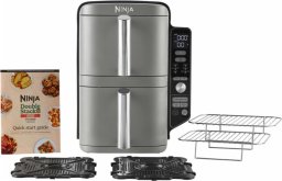 Frytkownica beztłuszczowa Ninja Karšto oro gruzdintuvė Ninja Double Stack XL, SL400EU