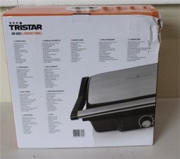 Grill elektryczny Tristar SALE OUT. Tristar GR-2853 Contact Grill, Aluminum,  DAMAGED PACKAGING, SCRATCHED FAT COLLECTING TRAY ON SIDE | Grill | GR-2853 | Contact grill | 2000 W | Aluminum | DAMAGED PACKAGING, SCRATCHED FAT COLLECTING TRAY  ON SIDE one si