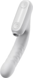 Masażer BoT Qingnan No.7 Thrusting Vibrator with  Suction White