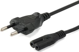 Kabel zasilający Equip Equip IEC-Stromkabel 2pin -> C7 3m St/Bu schwarz