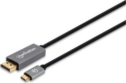 System przekazu sygnału AV Manhattan 8K@60Hz USB-C na DisplayPort 1.4 kabel adapterowy 3m