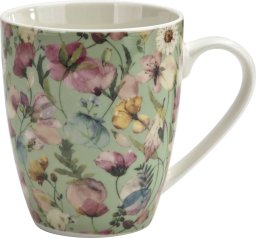  Veroni Kubek porcelanowy 360 ml Grande jasnozielony wzór 2