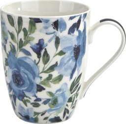  Veroni Kubek porcelanowy 340 ml Indigo biały wzór 3