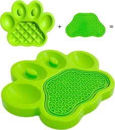  Pet Dream House PET DREAM HOUSE PAW 2in1 GREEN 30x30x3cm  INTERAKTIVE SLOW FEEDER