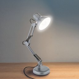 Lampka biurkowa Realpower srebrna  (471667)