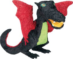 GoDan Piniata czarny smok papier 80x49,5x44,4cm