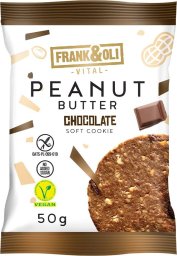 Frank&Oli Ciastko z pastą orzechową i czekoladą bezglutenowe 50 g