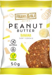 Frank&Oli Ciastko z pastą orzechową i suszonym bananem bezgluten. 50g