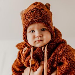 Eevi Czapka niemowlęca ciepła baranek dla chłopca Eevi Cars&Bear 62