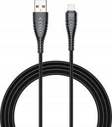 Kabel USB Veger USB-A - Lightning 1.2 m Czarny