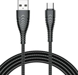 Kabel USB Veger USB-A - USB-C 1.2 m Czarny