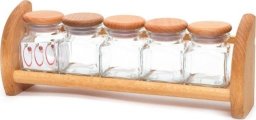 Okko Okko Spices Cruet Kit With Shelf 002701 5 Pc