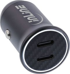 InLine InLine® USB car charger power-adapter power delivery, 2x USB Type-C, black