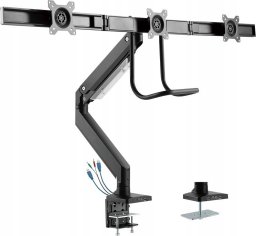 InLine InLine® Desktop mount with lifter and USB 3.0, movable, for 3 Displays up to 27" max. 3x6kg