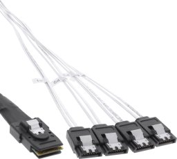 InLine InLine® SAS Connector Cable Mini SAS SFF8087 to 4x SATA Crossover OCF 1m