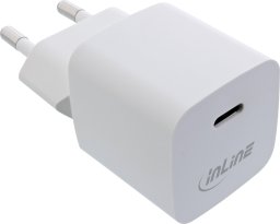 InLine InLine® USB Charger Single USB-C, Power Delivery, PPS, 33W, white
