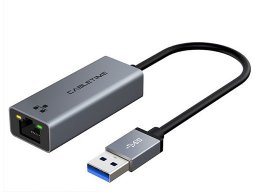 Adapter USB Extra Digital USB-A - RJ-45 Srebrny  (CA913367)