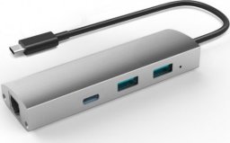 HUB USB Extra Digital Adapteris USB 3.1 į 2-Port USB 3.0 + 1-Port USB 3.1 su Gigabit Ethernet