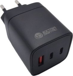 Ładowarka Extra Digital Kroviklis EXTRA DIGITAL GaN 2x USB Type-C, USB Type-A: 65W, PPS