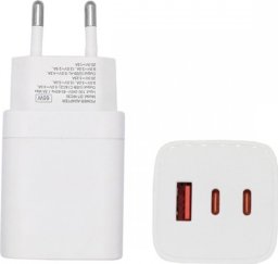 Ładowarka Extra Digital Kroviklis EXTRA DIGITAL GaN 2x USB Type-C, USB Type-A: 65W, PPS