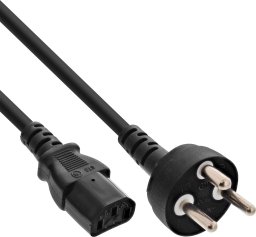 Kabel zasilający InLine InLine® Denmark power cable, black, 3m