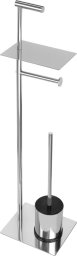 KAPITAN Stand with toilet paper holder and brush Kapitan NETS 96 61, chrome