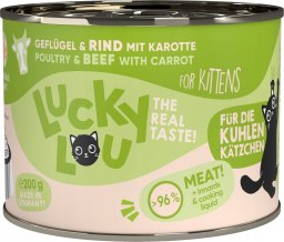  Lucky Lou Lucky Lou Lifestage Kitten Drób i wołowina puszka 200g