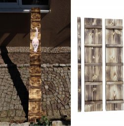 QLS DRABINKA SCHODY DLA KOTA WYCHODZĄCEGO DREWNO SCHODKI 6M