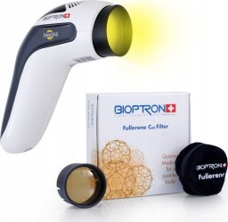 Bioptron Lampa Bioptron Pro 1 z filtrem fulerenowym, statyw stołowy  PAG-990-FFK z prezentem Zepter Filtr czerwony