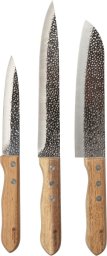 Dekodonia Knivset By Bercato - 25,5cm, 30,5cm, 32,5cm - Rostfritt stål, Acaciaträ