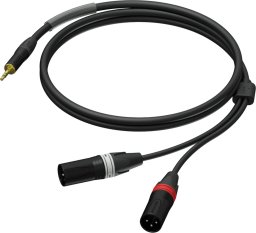 Kabel Procab Jack 3,5mm (M) stereo do 2x XLR (M) 3 m (PRA712/3)